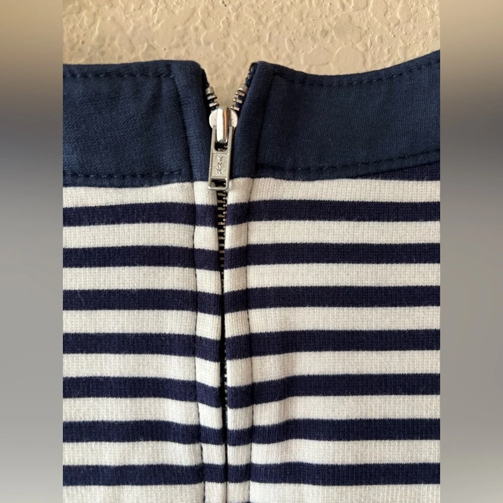 BANANA REPUBLIC WOMENS STRIPE SCOOP NECK SHORT SLEEVE DRESS‎ -- 14